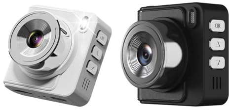 Pequeña cámara digital, mini cámara retro portátil con llavero de video de 1080p, videocámara digital de 1.3 pulgadas, pantalla HD de larga duración, utilizada para viajes, vlog, fotos nocturnas