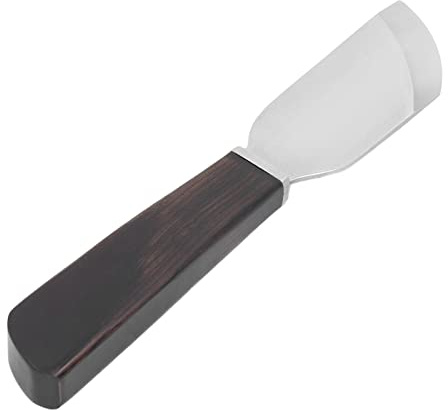 Rengue Cuchillo para Cortar Cuero, Hoja de Acero Inoxidable, de ébano, Herramienta de Artesanía de Cuero para Decoupage de Corte de
