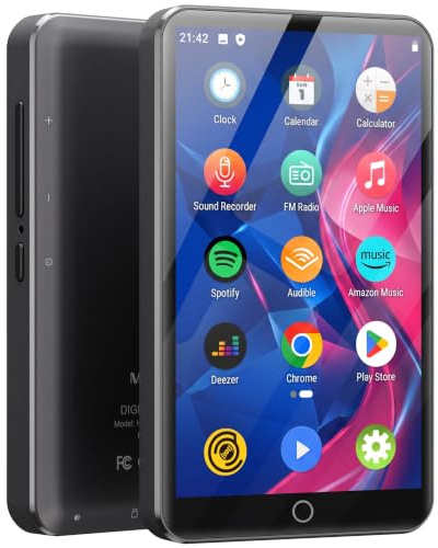 MECHEN MP3 Player Spotify, Android 10, Bluetooth, WLAN | 4,0 Zoll Touchscreen, MTK 8-Kern Prozessor, Amazon Music, Audible Deezer Vorinstalliert,16GB + 512GB erweiterbar