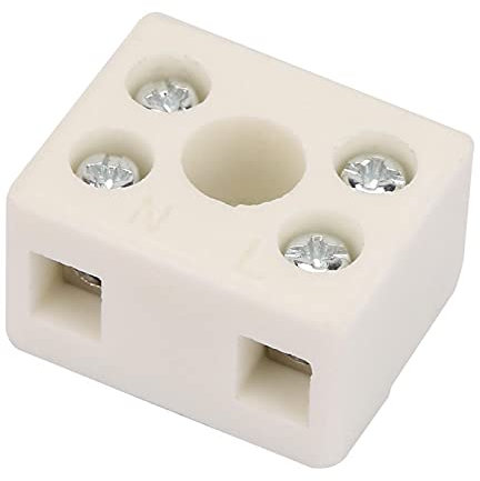 Morsettiera per morsettiera a barriera da 5 pezzi, connettore per cavi di alta qualità Morsettiera per cablaggio ceramico a 2 posizioni a 5 fori