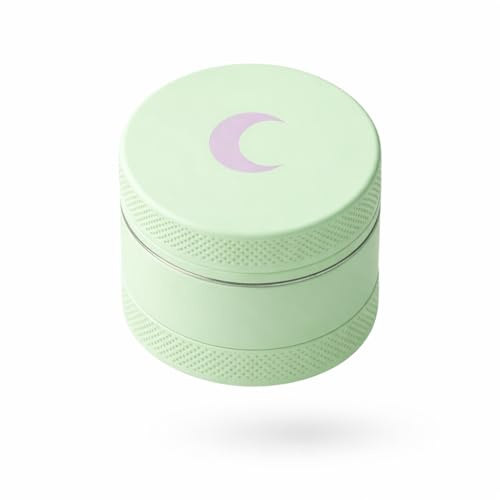Brando Moon Small Manual Spice Kitchen Crusher – 1.5” Tea, Spice and Seeds Grinder with Cleaning Scraper, for Camping and Outdoor