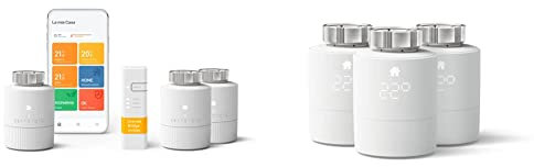tado° BASIC smartes Heizkörperthermostat – Wifi Starter Kit V3+, inkl. 3 x Thermostat für Heizung – digitale Heizungssteuerung per App – einfache Installation & smartes Heizkörperthermostat 3er-Pack