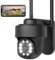 NETVUE Telecamera Esterno 360°, Videocamera Sorveglianza Esterno Wifi 1080P, Visione Notturna a Colori, Rilevamento di Movimento, Impermeabile IP66, Audio Bidirezionale, Notifica in Tempo Reale
