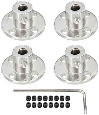 QUARKZMAN Accoppiamento Rigido a Flangia H12 x D10 per Albero Motore, Connettore Motore per Parti Fai-Da-Te