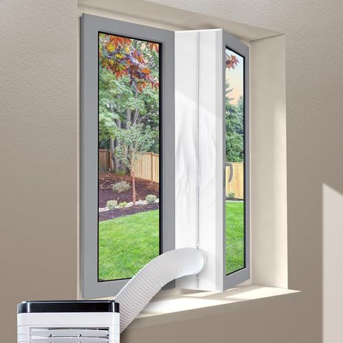 SA Products 5M AC Window Seal | Universal Window Insulation Kit for Air Conditioning Unit & Portable Dryer | Air Dryer Vent Hose Guards with Zip