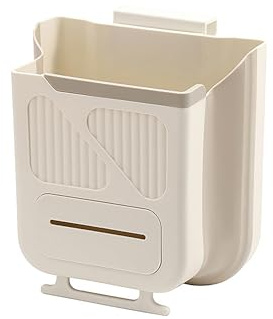 wuyukeji Cubo de basura colgante de 10 l para colgar en la cocina, plegable, para coche, puerta de armario, camping, oficina y dormitorio (NBS)