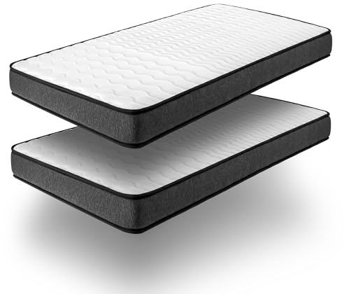 Naturalex - Lot 2 Matelas Equinox Promo 90x190 - Accueil Blue Latex + Mousse mémoire de Forme - Soutien Équilibré - Respirant - Durable - 7 Zones - Réversible - Hypoallergénique - Fabriqué en Europe