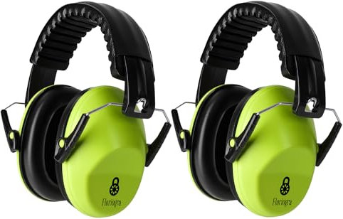 Floriogra 2 Confezioni Cuffie Antirumore Bambini, Cuffie Comode Pieghevoli Regolabili per Proteggi I Tuoi Bambini dai Rumori Forti Fuoco D'artificio Concerto Ae