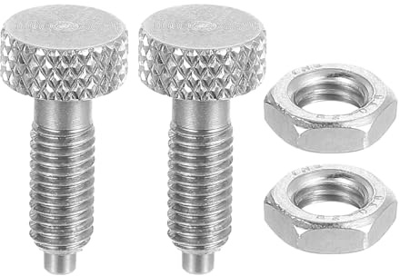 sourcing map 2 pistone a molla M5 x 0,8 dimensioni filettatura pin diam. 2,5 mm retrattile a sgancio rapido perni in acciaio inox non bloccante indice stantuffo per apparecchiature industriali