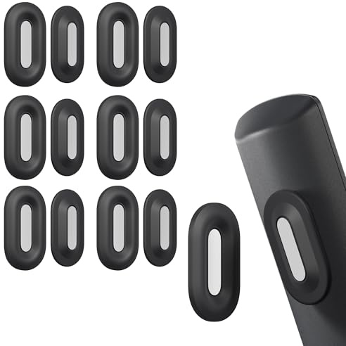 Nearockle 2025 Support De TÉLÉCommande MagnÉTique AmÉLiorÉ, Support De TÉLÉCommande Auto-AdhÉSif À Double Aimant, sans Perçage, Universel pour TÉLÉCommande TV/Climatiseur/Ventilateur (Lot de 6, Noir)
