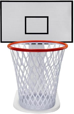 Basketball Hoop Bin - Basketball Rack Storage Basket, Creative Basketballs Hoop Garbage Waste Bin With Backboard, Wastebasket Garbage Box For Study Living Room