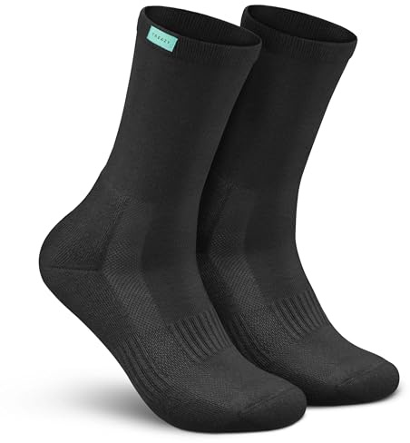 TREAZY Business Socken Anzugsocken aus hochwertiger Bio-Baumwolle (Schwarz | 39-42 | 1 Paar) – Schweiß und blasenfrei – angenehm und besonders langlebig für deinen Job und den Alltag
