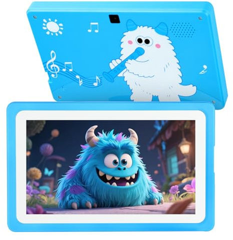 Kids Tablet 7'' 32GB, Tablet for Kids 3-7 with Wifi Youtube Tons of Offline Content Parents Control, Toddler Android Tablets with Thicken Case Stand Children Software Installed for Boys Girls 3-12