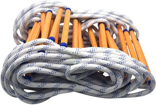 Emergency Fire Escape Ladder, 32.8ft/10m Soft Rope Ladder for Kids & Adults, Safety Escape from Window & Balcony, 20mm Diameter, Portable & Durable for Quick Evacuation (Rope Diame