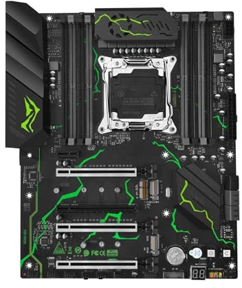 Placa Madre Placa Base Fit For Machinist MR9S X99 con CPU Xeon E5 2680 V4 LGA 2011-3 y Kit de RAM DDR4 32 GB, Memoria 2400 MHz, Cuatro Canales