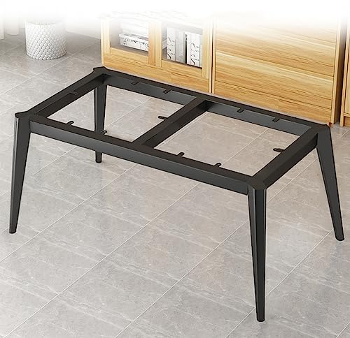 Gambe per tavolo in metallo industriale, supporto rettangolare resistente per sala da pranzo, tavolino, scrivania, banco da lavoro, protezioni regolabili per pavimenti, ferramenta per mobili, viti