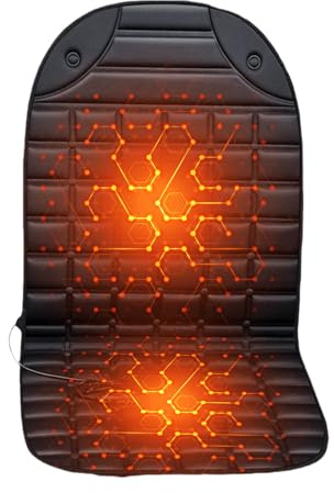 Housses de Siège Chauffantes pour Voitures - 12V Accessoires Chauffants Véhicule | Chauffage De Siège Auto Électrique - Pour Voitures Camions VUS Camping-Cars Conducteurs Voyageurs Hiver Voyages