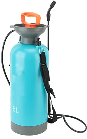 Haofy Pump-Drucksprüher mit 2 Gallonen Fassungsvermögen für Längere Nutzung mit Feiner Nebeldüse, Tragbarer Gartensprüher für Gartenpflege, Außenreinigung, Haustierpflege (8L Blau)