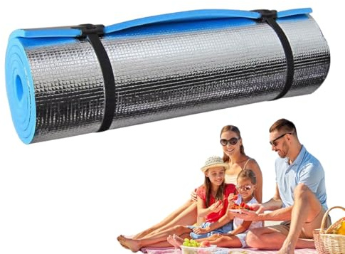 Tappetino per esercizi, 183 x 61 cm, impermeabile, in schiuma, morbido, rimbalzo, tappetino da yoga, versatile, per fitness, yoga, danza, spiaggia, attività all'aperto, viaggi