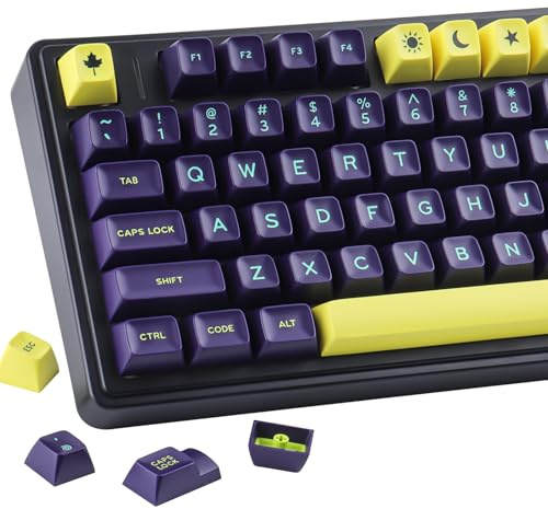 JakeTsai Teclas, 172 teclas SA Profile Double Shot Keycap Set con 2.75u, 3u, 6.25u y 7u Space key para Cherry Mx Switches teclado mecánico