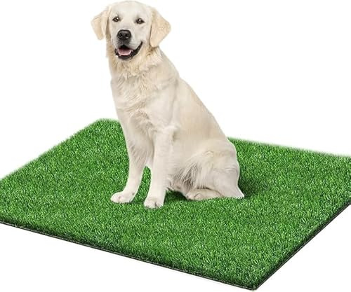 STARROAD-TIM 80 * 130 cm Césped Artificial Exterior Perros Inodoro para el Hogar Perros Apartamento Inodoro Perros Balcón Reutilizable Almohadilla de Entrenamiento para Perros Lavable Mascotas Orina