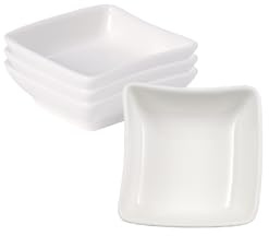 Villeroy & Boch NewWave 4er Set Dipschälchen 8x8cm weiß Porzellan