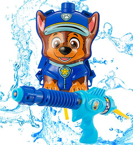 PAW PATROL Wasserpistole Kinder Water Blaster mit Wassertank, Outdoor Spielzeug ab 3 Jahre (Chase Wasserpistole)