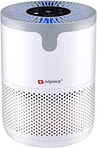 alpina Purificateur d'air - Filtre HEPA - Ioniseur - 230V - 12W - 60m³/h - Blanc