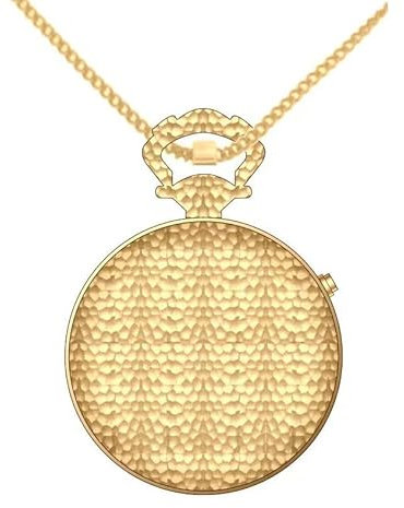 QIATKWH Deutsch sprechende Uhr，Einfach und einfach zu tragen Gold Taschenuhr