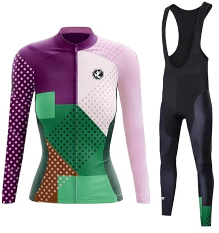 UGLY FROG 2024.2 Neu Winter Damen Langarm Fahrradbekleidung Radtrikot Set Radbekleidung Radsportanzüge Thermo ZRWK02
