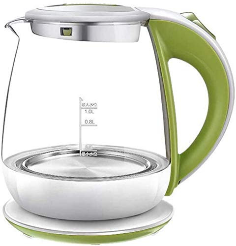 Bollitori, Bollitore elettrico in vetro, Bollitore con controllo della temperatura da 1,5 litri, Luce a LED, Bollitore senza fili, Spegnimento automatico, 100% senza Bpa, Bollitore per caffè, tè,