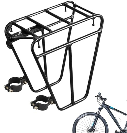 Fahrrad-Vordergepäckträger, Fahrrad Gepäckträger Vorne Federgabel, 25 Kg Tragkraft, Robuster Fahrradgepäckträger Aus Stahl, Fahrradgepäckträger Für Rennräder