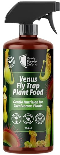 Venus Fly Trap Plant Food 200ml | Natural Formula for Carnivorous Plants | Promotes Healthy Growth and Strong Roots | Ideal for Indoor & Outdoor Use | Organic, Biodegradable