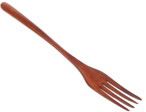 Angoily Fourchette En Bois Fourchette À Mélanger À Long Manche À Dîner Pour Salade Barbecue Dessert Légumes