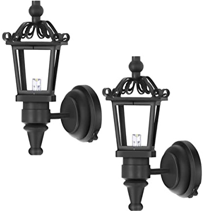 TOYANDONA Puppenhaus Wandlampe Led Mini Wandleuchte 1:12 Maßstab Mit Batteriebetrieb Für Puppenstube Feenhaus Zubehör 2 Stück Dekoratives Lichtspiel