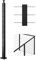VEVOR Ringhiera per Recinzione da Balcone 914x108x68 mm da Giardino Balcone Fori a Forma L Acciaio Inox, Kit di Palo per Balaustrata da Terrazza, 1JZLGZXHS914IVCFL001V0