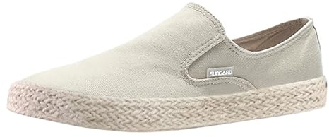 Generisch Chaussures de loisirs pour homme - Baskets d'été à enfiler - Chaussures à enfiler - Couleur unie - En toile - Sans lacets - Respirantes - Résistantes à l'usure - En toile, kaki, 39 EU