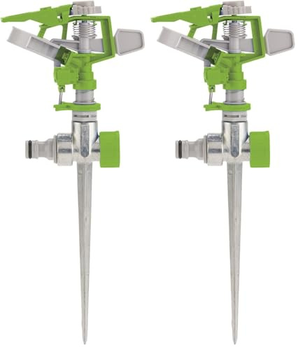Draper Arroseur à Impulsion Automatique Rotatif 09180, Vert (Lot de 2)