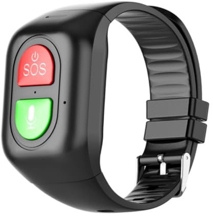 Gcroet Bracelet SOS Suivi GPS Bracelet Localisation Appel d'urgence Fitness Trackers Montre pour Personnes âgées Enfants...