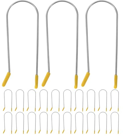 VALICLUD 24stücke Ersatzclips für Lockenwickler Hitzebeständig Sicherer Halt für Elektrische Heizwickler Geeignet für Kleine bis Große Lockenwickler Made Of Edelstahl