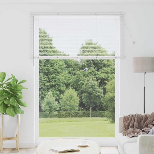 LoogCape Balkpersienner, vit, 220 x 160 cm aluminium, persienn, persienn, persienn, rullgardin, dubbelrullgardin, dubbelrullgardin, insynsskydd, solskydd, ogenomskinlig för inomhusmontering