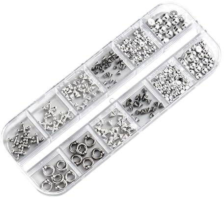 Nagelcharms För Manikyrdesign Punknitar i 3D-legering och manikyr | Gelbaserade Nagelcharms För Festivaler Konserter Studentbal Bröllop Maskerader Cosplay Och Halloween