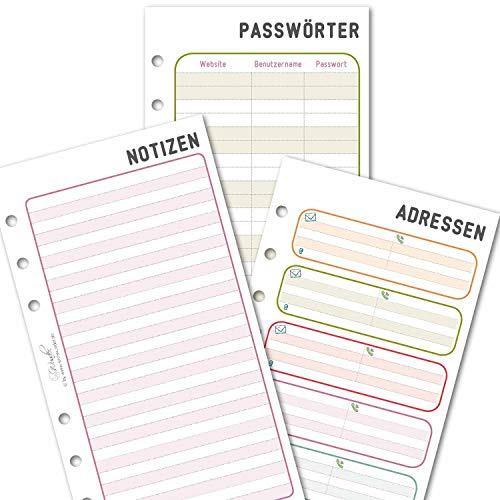 SinnWunder/Planer-Notiz-Set / 50 Blatt/Personal (A6) / LuckySinn