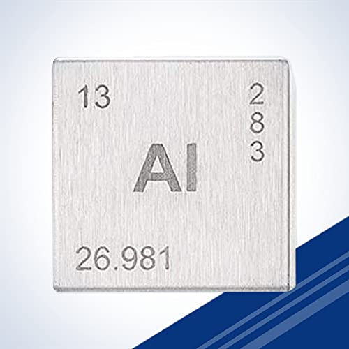 Aluminiumelement-Würfel, graviert, 2,5 cm