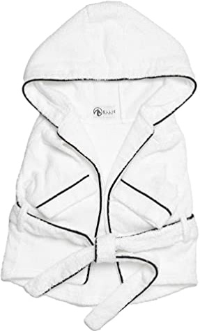 Ellie Dog Wear 100% Cotton Dog Bathrobe with Belt - Pet Bathrobe for Dogs and Cats - Absorbent Bathrobe Towels for Pets (XXL)