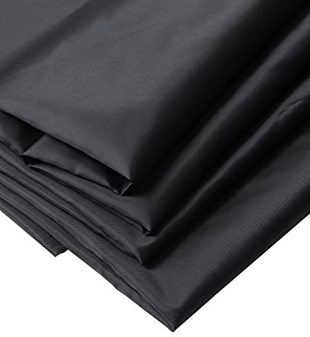 IPEA Futterstoff Stoff Schwarz - 200 cm x 150 cm - Made in Italy - Meterware zum Nähen, Kleidung, Futter, Jacken, Hosen, Röcke, Möbel, Kissen - Polyester Stoff zum Futter