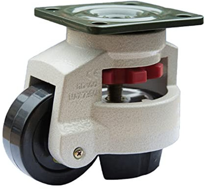 HCZION Lenkrollen für Industrietransport, mechanische Schwerlastrollen, verstellbare Möbelräder, Ersatzradrollen, Starke Belastung 260–750 kg, 80f