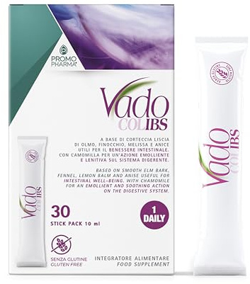 Vado Colibs - Integratore Alimentare - A Base di Estratti di Olmo, Finocchio, Melissa e Anice - per Favorire il Benessere Intestinale - 30 stick pack da 10 ml