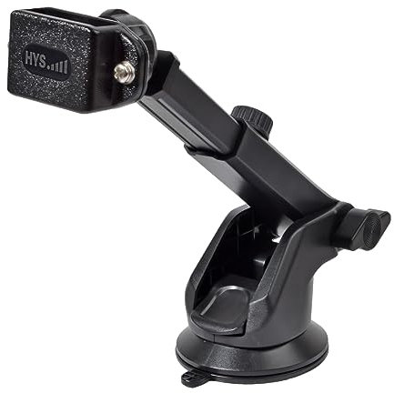 HYS Auto-Windschutzscheibenhalterung, Fahrzeug-Saugnapfhalterung, kompatibel für Motorola Baofeng Yaesu Icom Walkie Talkie, alle Mobilfunkgeräte mit Clip