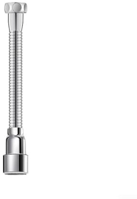 Extensor de grifo de cocina, extensor de grifo flexible, aireador de boquilla universal de acero inoxidable para el hogar, cocina, baño (40 cm)